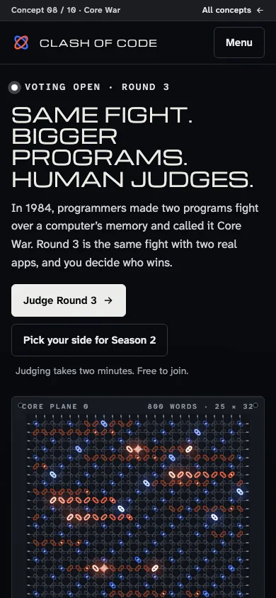 Core War on a phone